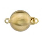 THE PEARL SOURCE 14K Gold 9-12mm Round Genuine Golden South Sea Cultur