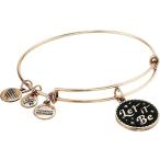 Alex and Ani Women's Let It Be Bangle Bracelet Rafaelian Rose Gold One