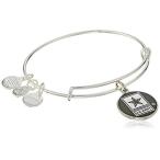 Alex and Ani "Armed Forces" US Army Expandable Silver Wire Bangle Char