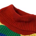 LALA IKAI Women Sweater Oversized Striped Knit Pullover Turtleneck Loo
