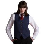 Ed Garments Women's Fully Lined V-Neck Economy Vest, NAVY, X-Small