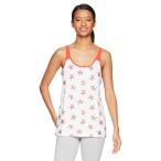 XOXO Women's Low Racer Back Shirttail Hem Tank, Star Print, M