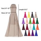 Howriis Women's Chiffon Wedding Party Bridesmaid Formal Dress (One Siz