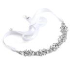 Mariell Vintage Crystal Bridal Halo Headband for Women, Wedding Hair A