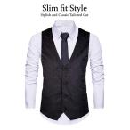 Cyparissus Mens Vest Waistcoat Men's Suit Dress Vest for Men or Tuxedo