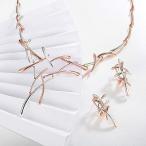 Viennois Necklace and Earrings Jewelry Sets for Wedding Dress, Bridesm