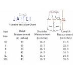 JAIFEI Satin Men Wedding Vest ? Set Neck Tie, Bow Tie &amp; Handkerchief (