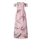 Summer Beach Maxi Dresses for Women Off The Shoulder Floral Boho Sundr