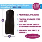 Bags for Less Wedding Gown Travel &amp; Storage Garment Bag Soft, Breathab