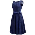 Dressystar 0009 Floral Lace Dress Short Bridesmaid Dresses with Sheer
