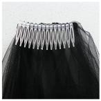 TOPJIN Classic Lolita Style Black Cathedral Halloween Party Wedding Br
