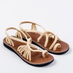 Plaka Flat Summer Sandals for Women Sweet Ivory 8 Palm Leaf