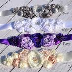 Floral Fall Flowers Maternity Sash for Wedding Sashes Romantic Flowers