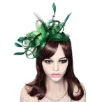 YSJOY Sweet Flower Veil Mesh Feather Fascinator Hat Bridal Hat Wedding