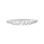 Devin Rose Five Stone Engagement Wedding Ring for Women made with Swar