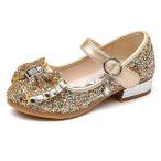 SOFMUO Little Girls Ballet Mary Jane Flats Sparkle Bowknot Ballerina W