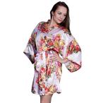 Taniri Satin Floral Kimono Robes for Bride and Bridesmaids Wedding Par