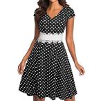 YATHON Women's Vintage Fit and Flare Cocktail Dresses Classic Fashion