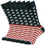 SUTTOS Men's Fashion Fun Patriotic American Flag Black Red White Strip