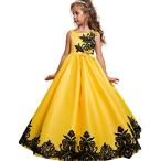 LZH Girls Wedding Dress Princess Pageant Embroidery Ball Gown Dresses