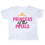 inktastic - Princess of The Petals with Crown Toddler T-Shirt 3T White