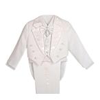 Dressy Daisy Baby Boys' Classic Fit Tuxedo Suit with Tail 5 Pcs Set Fo