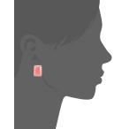 T Tahari Womens Essentials Rectangular Pink Clip Stud Earring, Gold/Pi