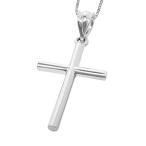 Honolulu Jewelry Company Sterling Silver Cross Necklace Pendant with 1