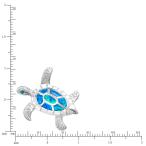 Honolulu Jewelry Company Sterling Silver Turtle Necklace Pendant with