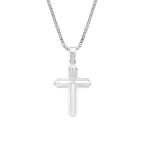 Honolulu Jewelry Company Sterling Silver Cross Necklace Pendant with 1