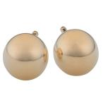 18k Yellow Gold over Sterling Silver 10-mm Ball Stud Earrings