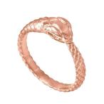 10k Rose Gold Ouroboros Snake Ring (Size 6)