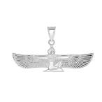 Fine 925 Sterling Silver Egyptian Winged Goddess Isis Charm Pendant