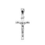 Religious Jewelry by FDJ Solid 925 Sterling Silver Cross INRI Crucifix