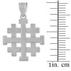 Religious Jewelry by FDJ Matte Finish 925 Sterling Silver Crusaders Je