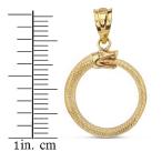 Solid 10k Gold Ouroboros Serpent Snake Eternal Cycle Pendant Necklace,