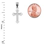 Dainty Greek Orthodox Cross Pendant in Solid Sterling Silver