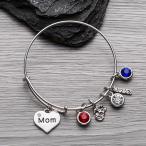 Infinity Collection US Marine Corps Mom Bangle Bracelet, Proud Marine