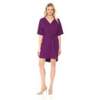 Lark &amp; Ro Women's Kimono-Sleeve Crepe Dress, Mulberry, 8