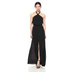 Ali &amp; Jay Women's Beach Club Halter Popover Long TIE Back Maxi Dress,