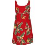 RJC Women's Bird of Paradise Display Empire Tie Front Dress, Red, 3X P