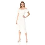 C/Meo Collective Women's More to GIVE Off Shoulder LACE MIDI Dress, Iv