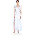 French Connection Women's Nia Drape Maxi Dress, Salt Water XS