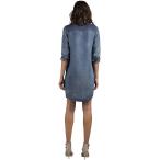 Standards &amp; Practices Modern Women's Tencel Chambray Two Toned Long Sl