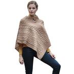 Carraig Donn 100% Irish Merino Wool Ladies Poncho (One Size)