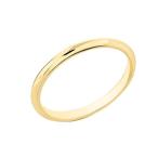 Dainty 10k Yellow Gold Comfort-Fit Band Traditional 2mm Wedding Ring f