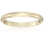 Decadence Unisex 14K Yellow Gold 2mm Polished Plain Wedding Band, Yell