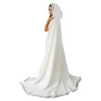 Kelaixiang Women's Hooded Long Sleeves Hooded Lace Wedding Coats for W