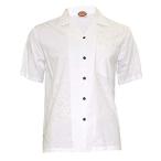 White Wedding Rayon Hawaiian Fern Shirt, White, 2XL