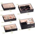 Homde 2 in 1 Huge Jewelry Box/Organizer/Case with Small Travel Case, G